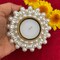 Pearl T-light Holder, Tealight Candle Holder Festival of Light Decorative for Diwali Christmas Thanksgiving Housewarming Gift Moti Candle Stand for Centerpiece Dining Table Home Decor